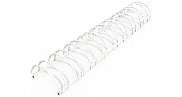 Suport stradal bicicleta cu 9 sloturi -model 0022-9 Alb