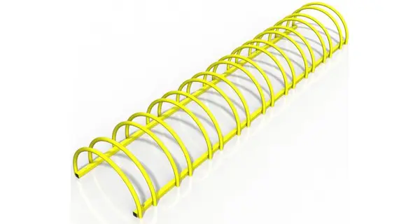 Suport stradal bicicleta cu 9 sloturi -model 0022-9 Galben