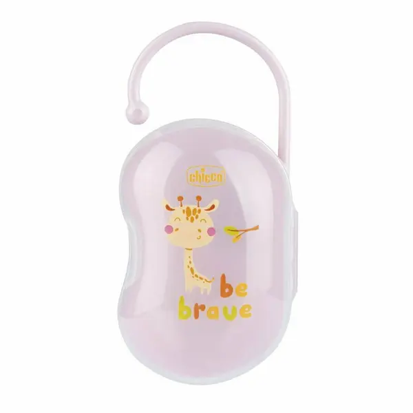 Suport suzete bebelusi, Chicco, Sterilizabil, Pentru 2 bucati, Roz