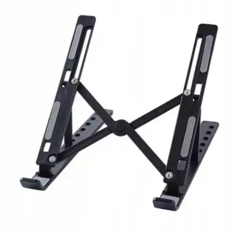 Suport tableta sau laptop plastic ABS reglaj 6 niveluri negru