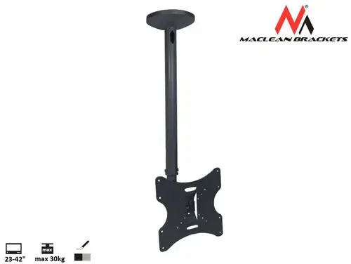 Suport Tavan Maclean MC-504, 23inch - 42inch, 30 Kg (Negru)
