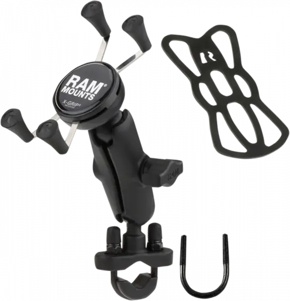 Suport telefon gps universal, Ram Mounts, X-Grip, U-Bolt, pentru ATV UTV, culoare negru