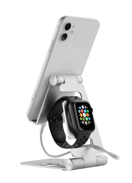 Suport telefon mobil si smartwach pliabil 12,1x7,5x2cm