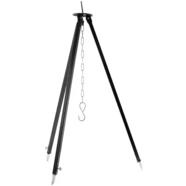 Suport Trepied pentru Ceaun, Extensibil, Inaltime Reglabila, 100/180 cm, Negru, Perfect Home