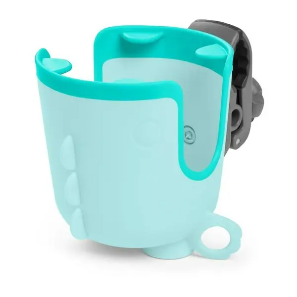 Suport universal pentru biberon/pahar si telefon, Skip Hop, Stroll & Connect, Capacitate maxima 2,2 kg, Turcoaz