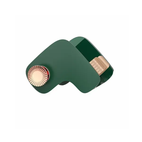 Suport Uscator de Par, Zamo®, Montare Usoara in Perete prin Sistem Autoadeziv, 15x10x11cm, Culoare Verde