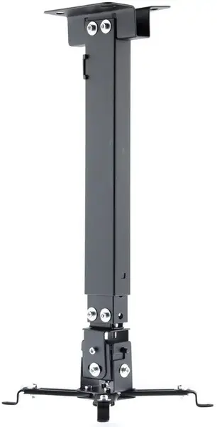 Suport Videoproiector de tavan Art RAMP P-108, reglabil, 43 - 65 cm, 10 Kg (Negru)