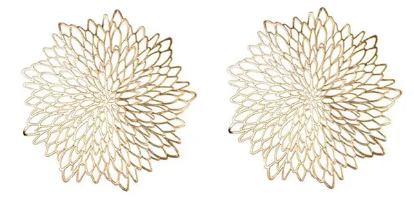 Suporturi pentru pahare Morello - Golden Hibiscus, 6 buc, 10 cm