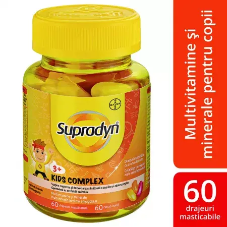 Supradyn Kids Complex, Bayer | 60 drajeuri masticabile