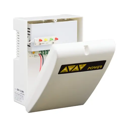 Sursă alimentare CCTV 12V/3A cu back-up și carcasă plastic, ASYTECH