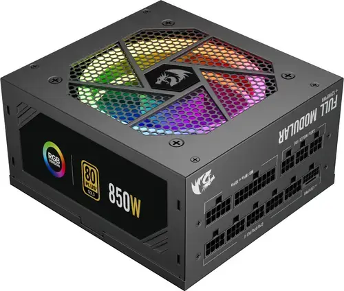 Sursa alimentare PC Redragon GC-PS007-1-V2, 850 W, ATX 3.1, 80 PLUS Gold, Ventilator RGB 120mm