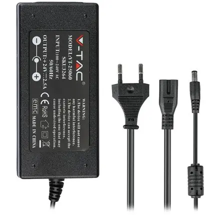 Sursa alimentare SMPS slim 24V 2.5A 60W V-TAC SKU-3264