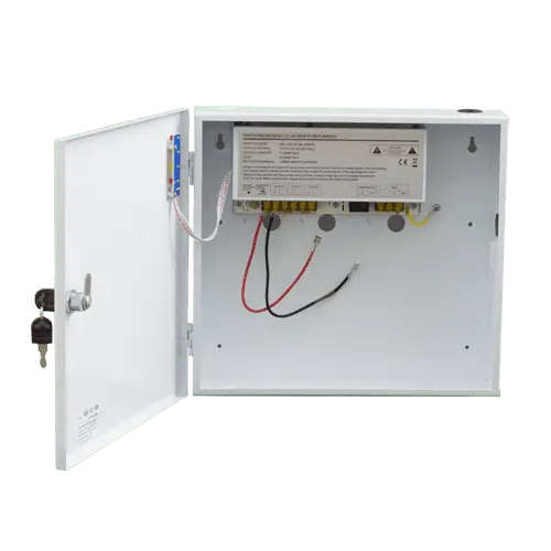 Sursa de alimentare 12V/10A, back-up in cabinet metalic