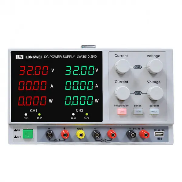 Sursa de alimentare de laborator 2x0-30V 0-10A Longwei LW-3010-2KD