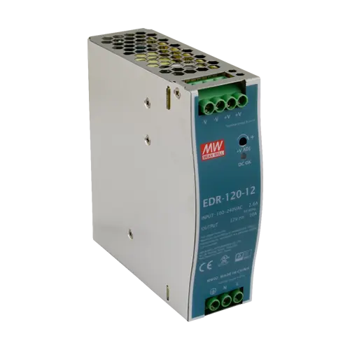 Sursă de alimentare în comutație pe șină DIN, 12V / 10A, 120W, MEAN WELL EDR-120-12