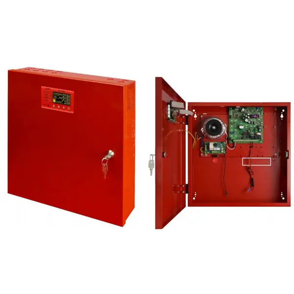 Sursa de alimentare LCD EN54-7A40LCD 27.6V, 7A pentru sistemele de incendiu, protectie sabotaj si montaj aparent
