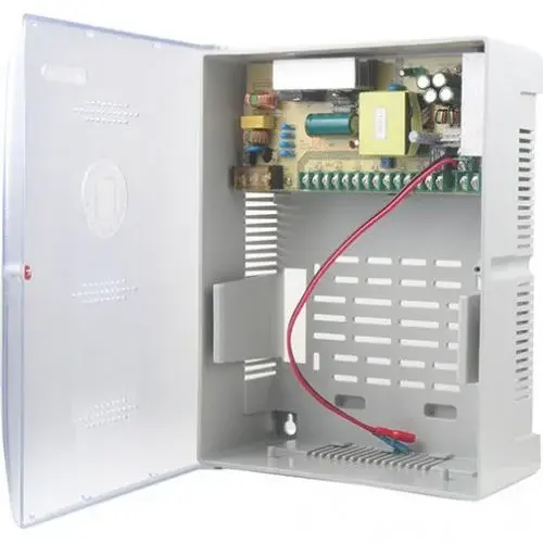 Sursa de supraveghere 12V 10 amperi, 9 iesiri protejate, back-up, SAF-XZS120-12-9