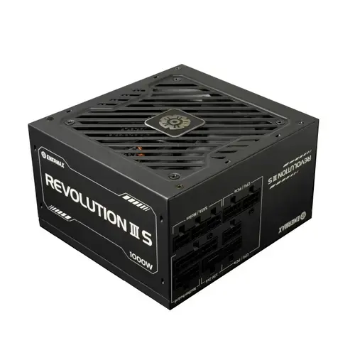 Sursa Enermax ERV1000P-AHP Revolution III S, 1000W, 80 Plus Platinum, Full Modulara, ATX 3.1, PCIe 5.1 (Negru)