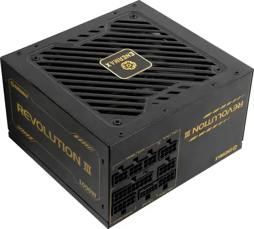 Sursa Enermax Revolution III ERV1000G-AHG-MAC, 1000W, 80 PLUS Gold, ATX 3.1, PCIe 5.1, Full Modulara (Negru)
