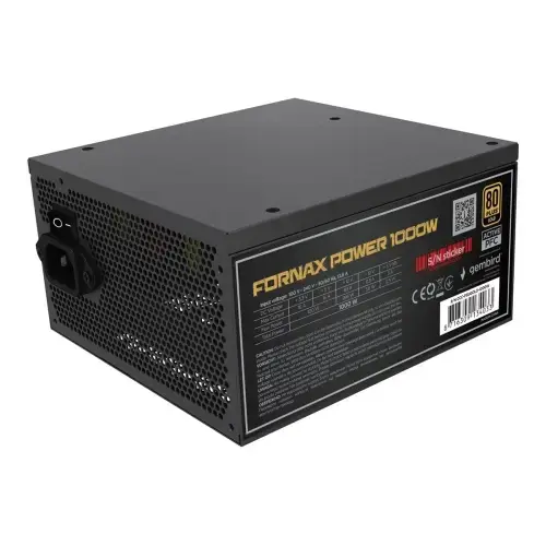 Sursa Gembird Fornax Power 1000W, 1000 W, Full Modulara