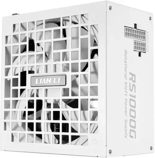 Sursa Lian Li RS1000G, 1000 W, ATX 3.1, Full Modulara, Ventilator 135mm, 80 PLUS GOLD / Cybenetics Platinum / PPLP Gold (Alb)