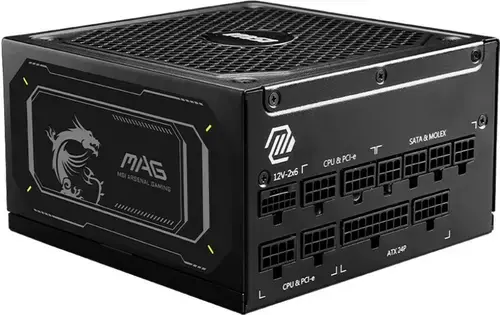 Sursa MSI MAG A1000GL PCIE5 II, 1000 W, ATX, Full Modulara, 80 PLUS Gold