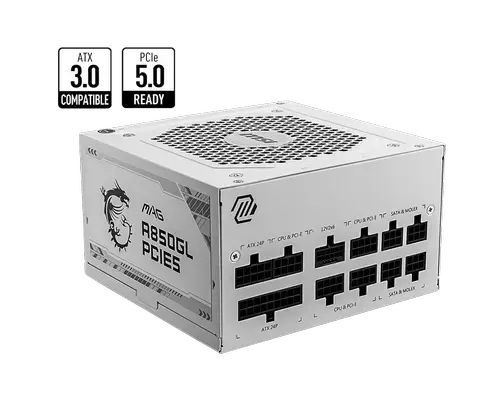 Sursa MSI MAG A850GL PCIE5 WHITE, 80+ Gold, 850W