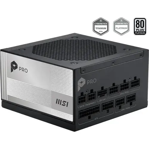 Sursa MSI PRO A850PL PCIE5, 80+ Platinum, 850W, Full Modulara