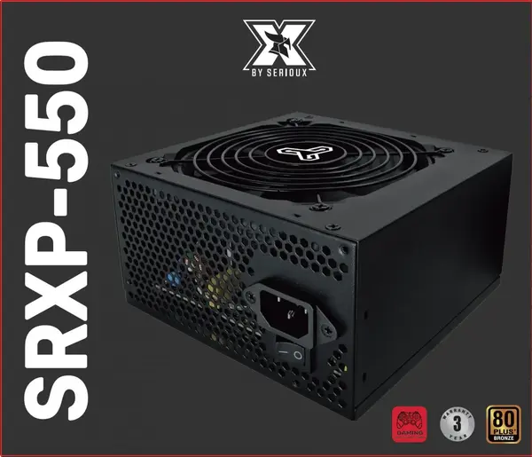 SURSA PC SERIOUX 550W VENT 12CM SURSA PC SERIOUX 550W 80+ BRONZE FAN12CM