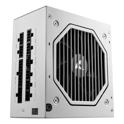 Sursa PC Sharkoon Rebel P20, 850 W, Full Modulara, Cybenetics Gold, ATX 3.1 (Alb)