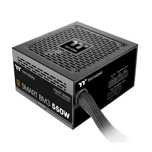 Sursa Thermaltake Smart BM3, 550 W, 1x120 mm, 80+ Bronze, ATX3.0, Semi Modulara (Negru)
