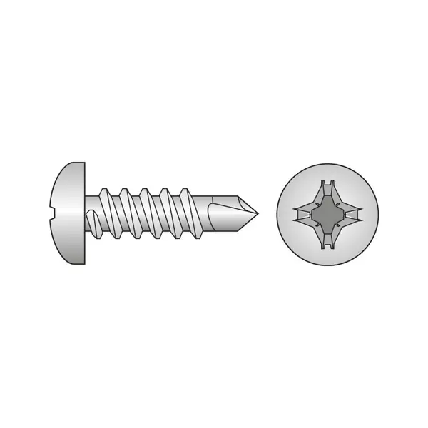 Surub Autoforant Cap Bombat Forma N 7504 Inox A2-4.8 X 16