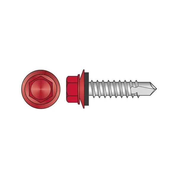 Surub Autoforant Cap Hex Otel Vopsit-4.8x19 R 6005