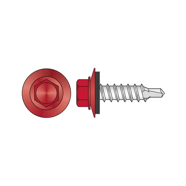 Surub Autoforant Cap Hex Otel Vopsit-4.8x29 R 3011