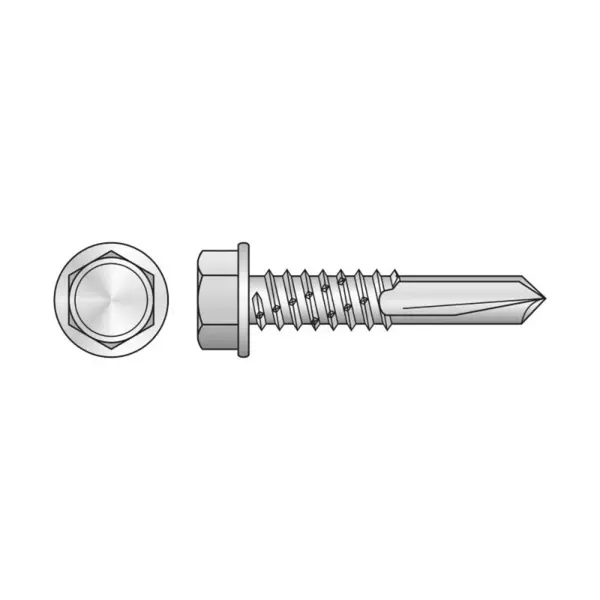 Surub Autoforant, Cap Hexagonal, Cap Gaurire 6.3 x 80 mm, Zincat