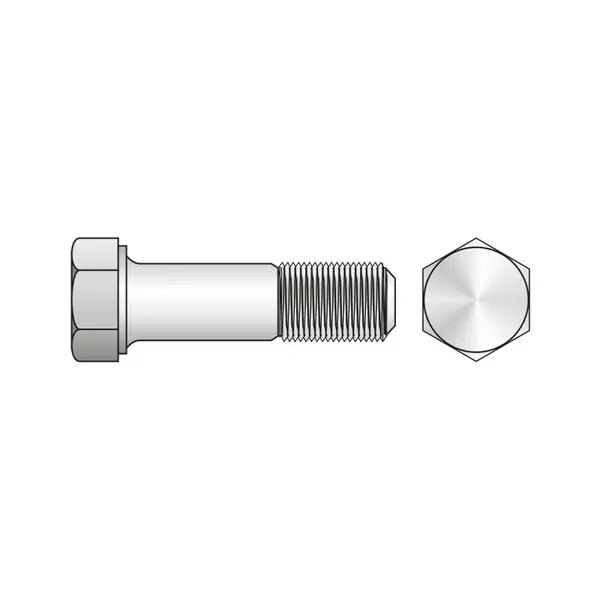 Surub Cap Hexagonal Partial Filetat Pas Fin 960 Otel Gr.10-M 24 X 1.50 X 80