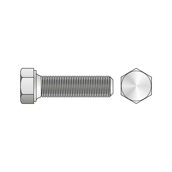 Surub Cap Hexagonal Total Filetat Pas Fin 961 Otel Gr.8.8-M24 X 1.5 X 60