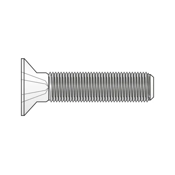 Surub Cap Inecat Locas Cruciform 965 Otel Gr.4.8 Zincat-M6 X 40