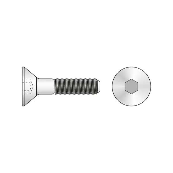 Surub Cap Inecat Locas Inbus 7991 Inox A2-M5 X 16