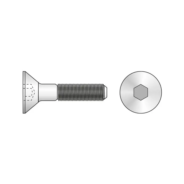 Surub Cap Inecat Locas Inbus 7991 Otel Gr.8.8 Zincat-M16 X 35