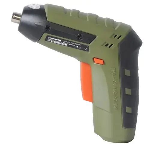Surubelnita cu acumulator Heinner ASA020, 3.6 V, 180 RPM, 2.5 Nm, 1300 mAh, Cablu USB (Negru/Verde)