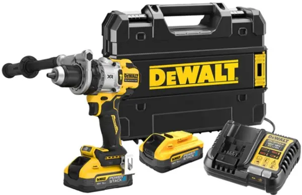 Șurubelniță de impact fără fir DeWALT - DCD1007H2T-QW, 18 V, cu baterii și încărcător