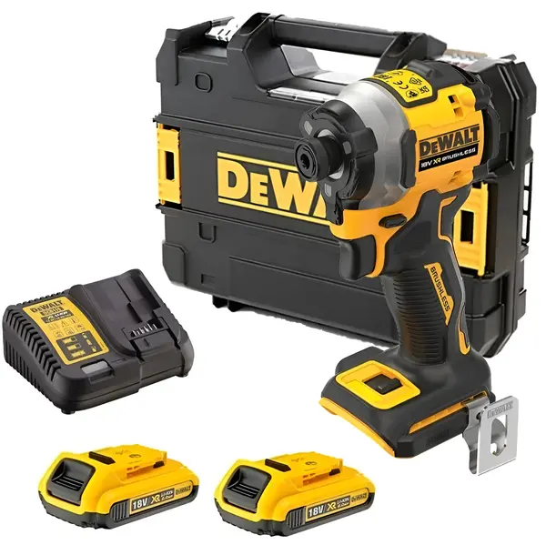 Șurubelniță de impact fără fir DeWALT - DCF850D2T, 18 V, cu baterii și încărcător