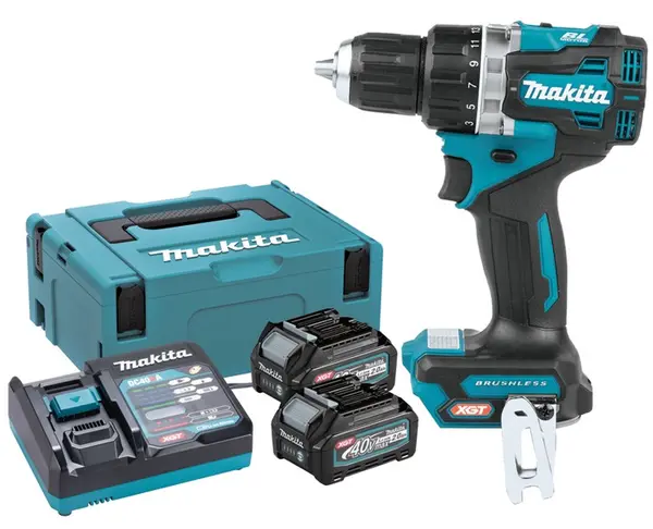 Șurubelniță de impact fără fir Makita - HP002GA201, 40 V, cu 2 baterii, încărcător și geantă