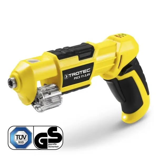 Surubelnita electrica Trotec PSCS 11 cu acumulator, Magazie de bituri integrata, Elemente Softgrip