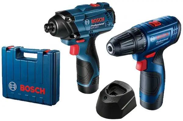 Surubelniță și cheie impact cu acumulator Bosch - Professional, GSR 120-LI, 2х2Ah baterii, încărcător și carcasă