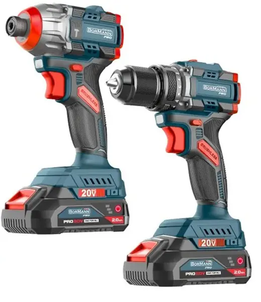 Șurubelnițe cu impact cu acumulator Bormann - Pro, BBP5431X44T2, 20V, 2x4.0Ah