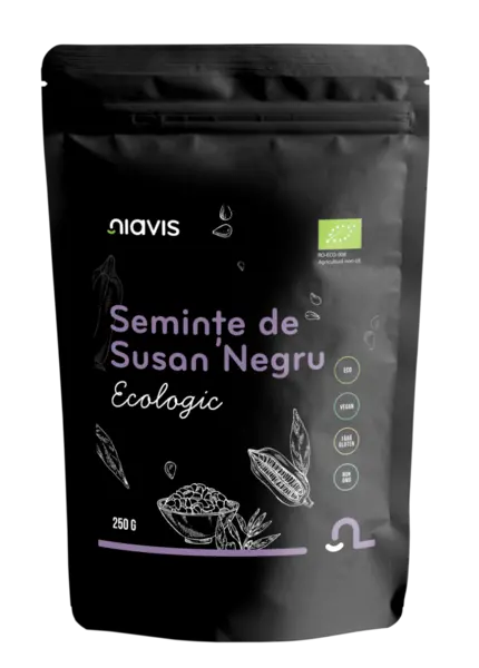 Susan negru ecologic, 250g, Niavis