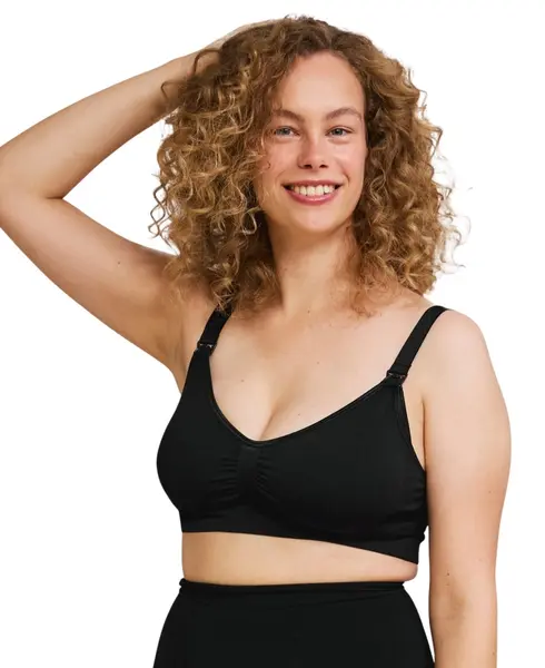Sutien alaptare, fara cusaturi Carriwell - 3020, marimea S, negru