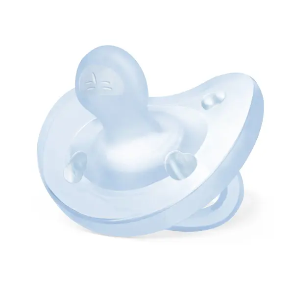 Suzeta anat. Chicco PhysioSoft, s., bleu, 0-6luni